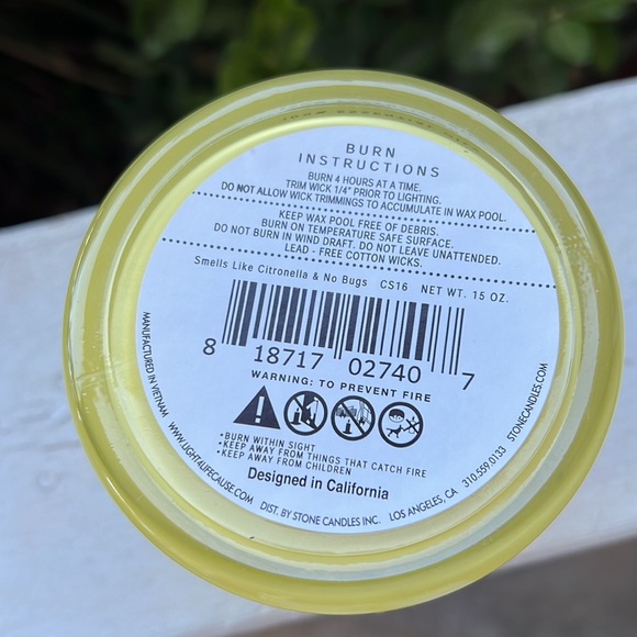 Coco by Stone Citronella Candle - Picture 8 of 9